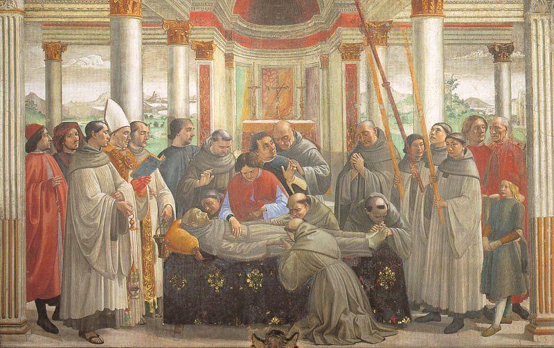Domenico Ghirlandaio Obsequies of St.Francis France oil painting art